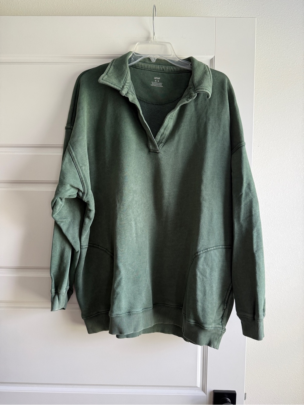 Aerie Down to Earth Oversized Collared Pullover